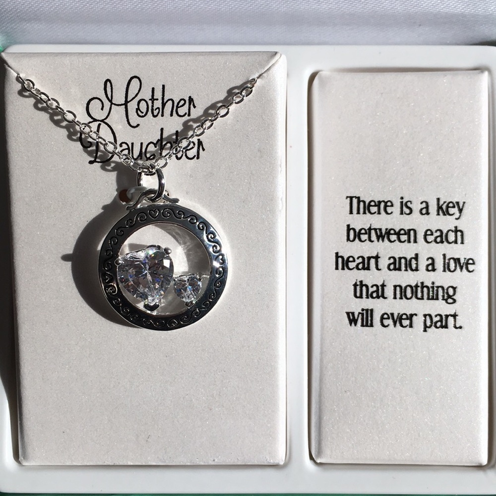 Mother daughter necklace